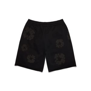 Denim Tears Mono Cotton Wreath Sweatshorts Black