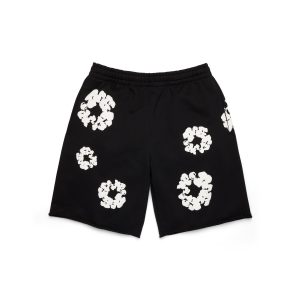 Denim Tears Cotton Wreath Sweatshorts Black