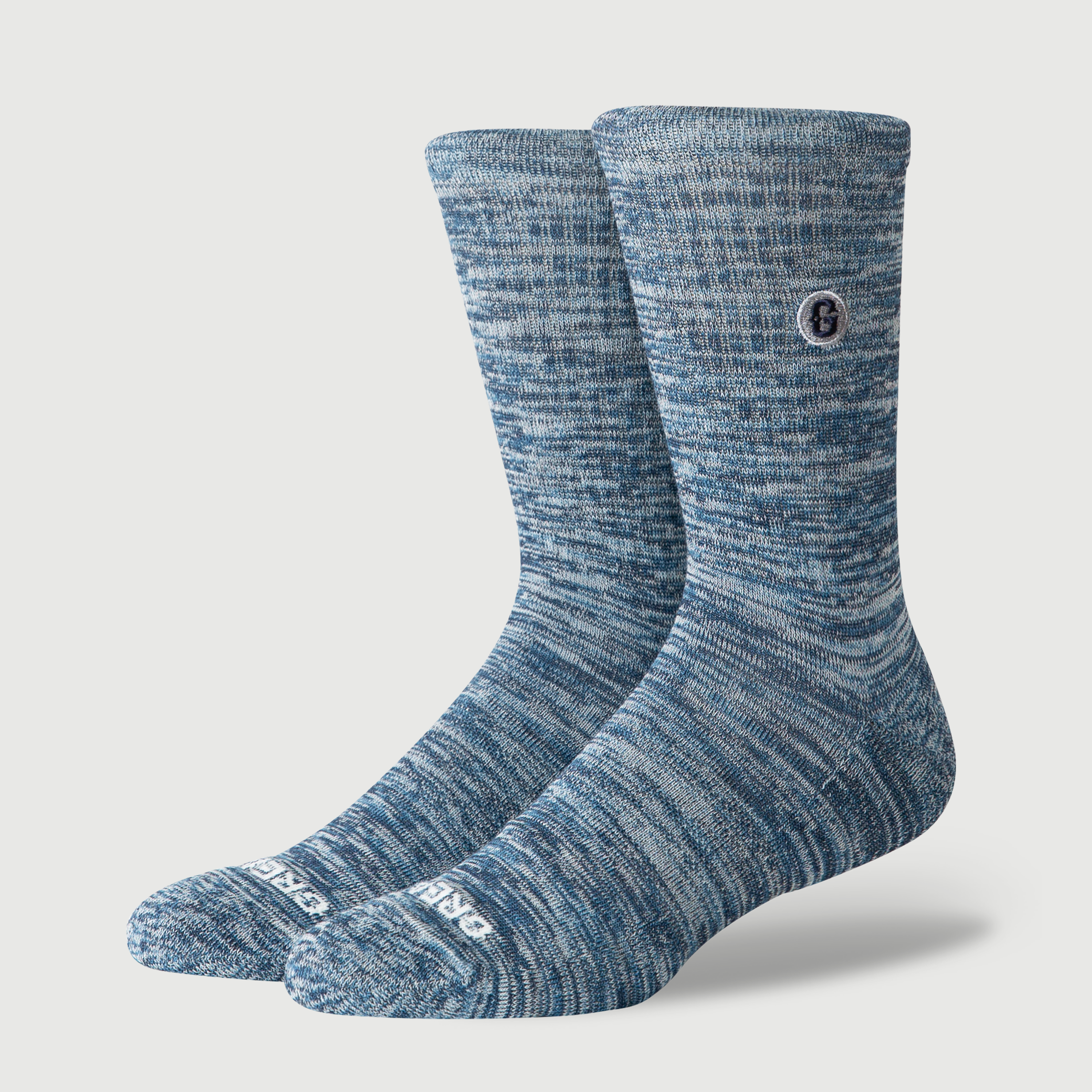 Greats The Melange Crew Sock - Navy