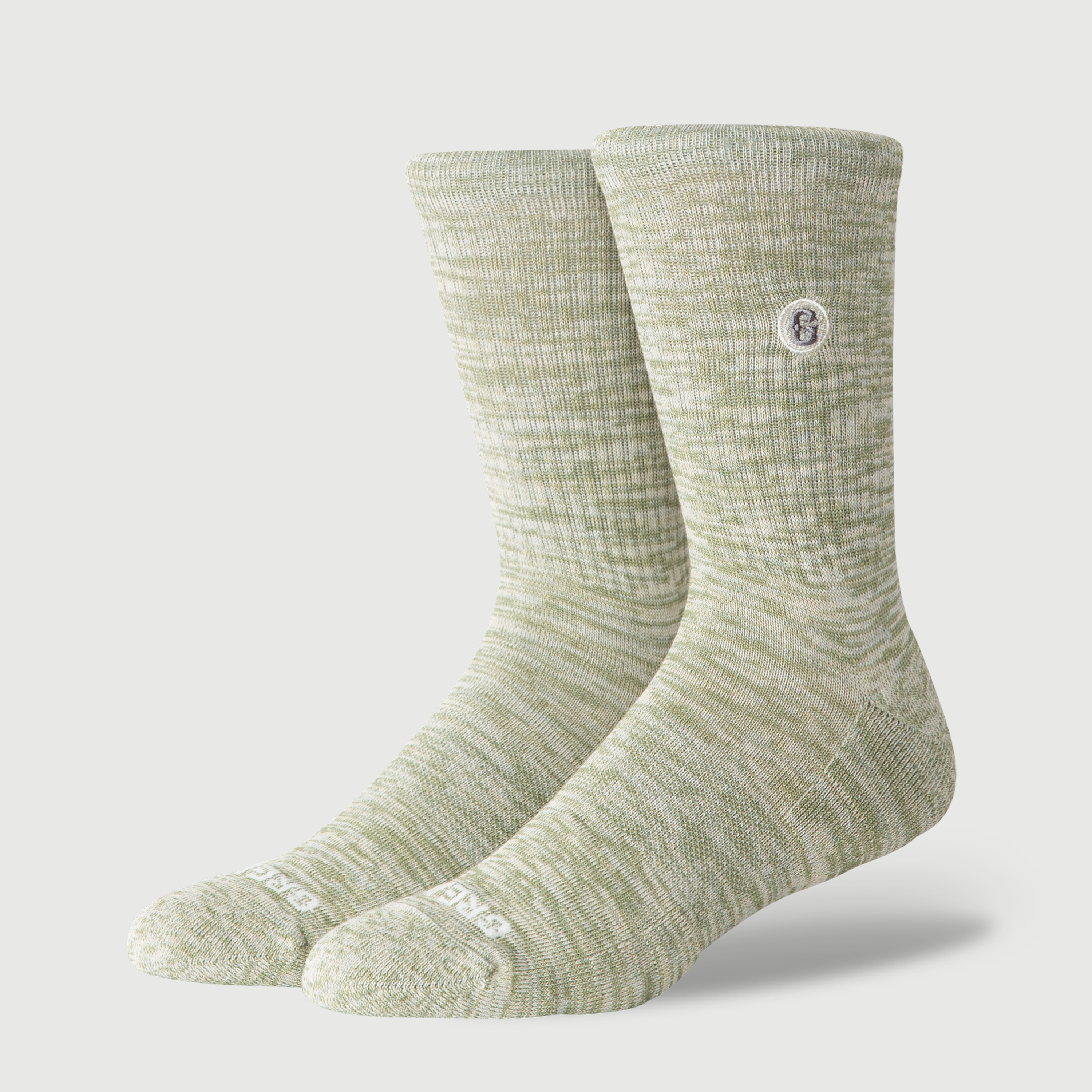 Greats The Melange Crew Sock - Sage