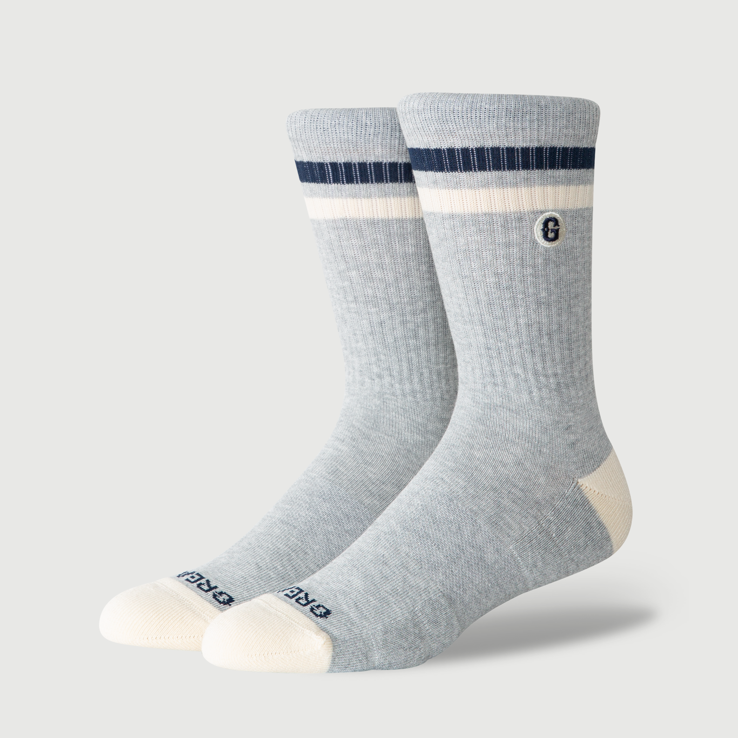 Greats The Varsity Crew Sock - Grey Heather
