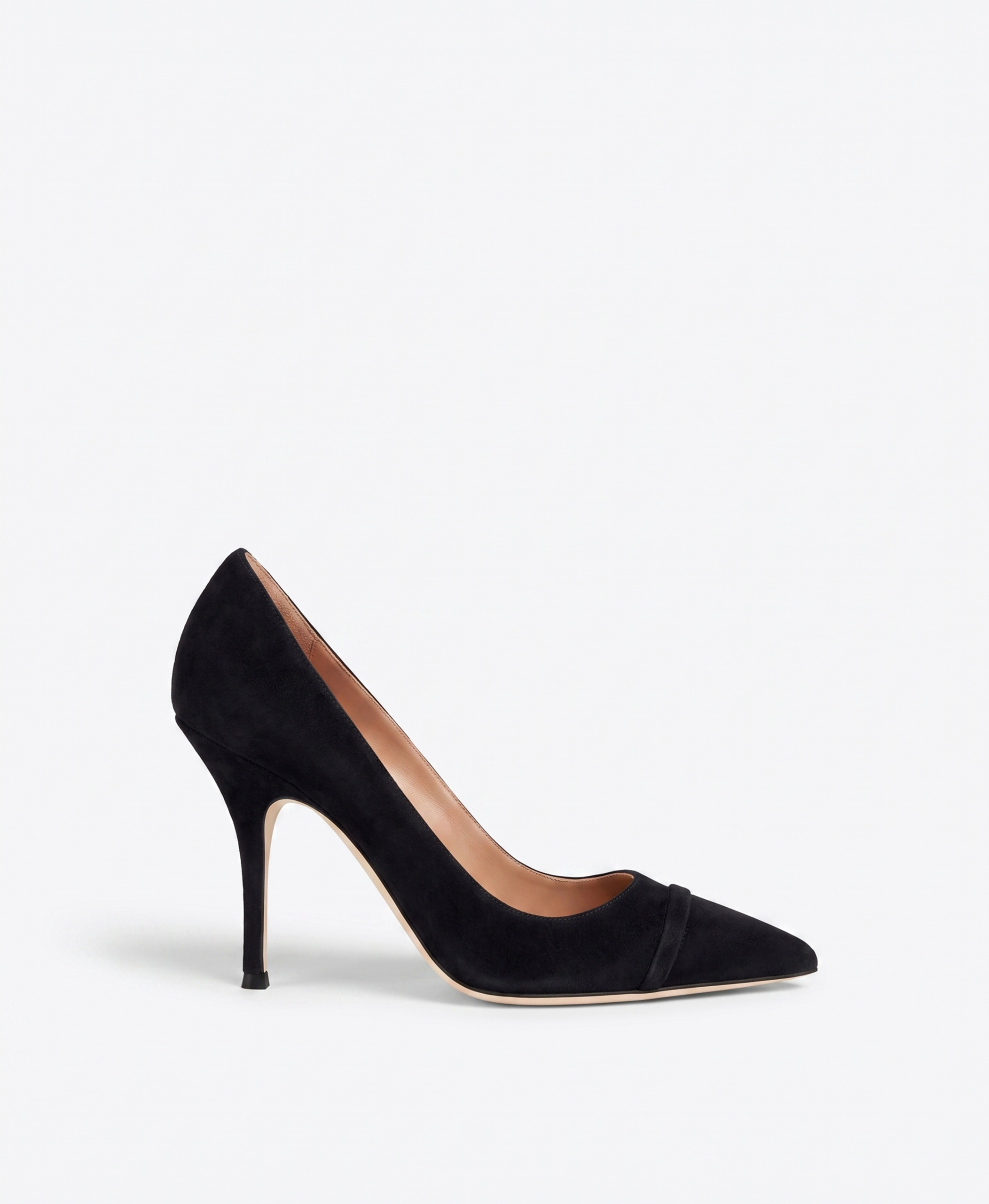 Malone Souliers Nova 90 Black Suede Pumps