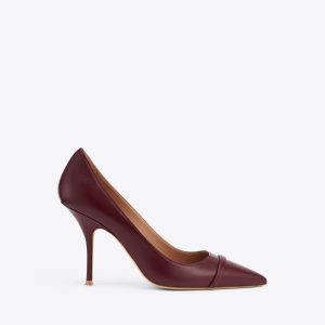 Malone Souliers Nova 90 Red Leather Pumps