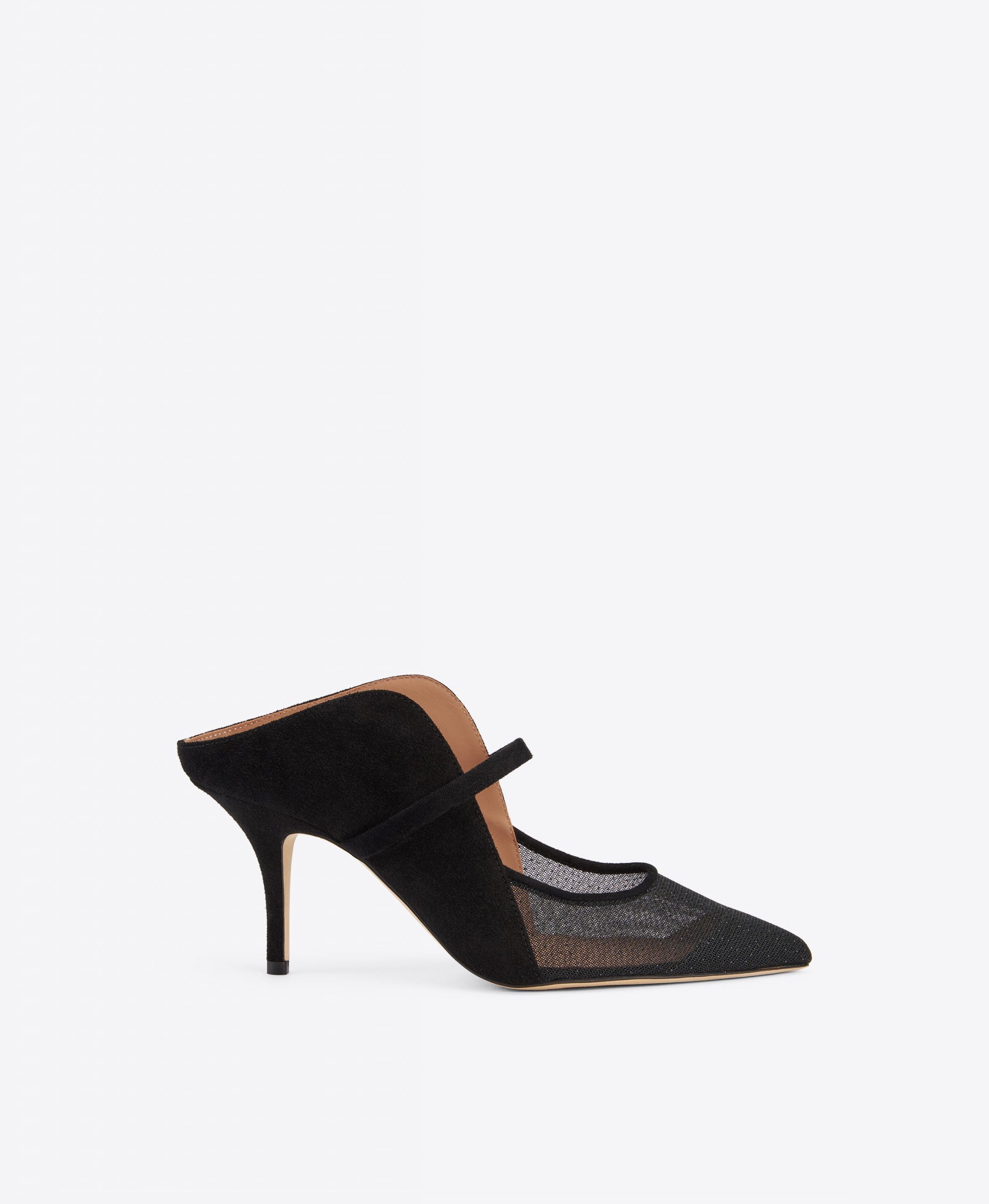 Malone Souliers Maureen Arc 70 Black Suede Mules
