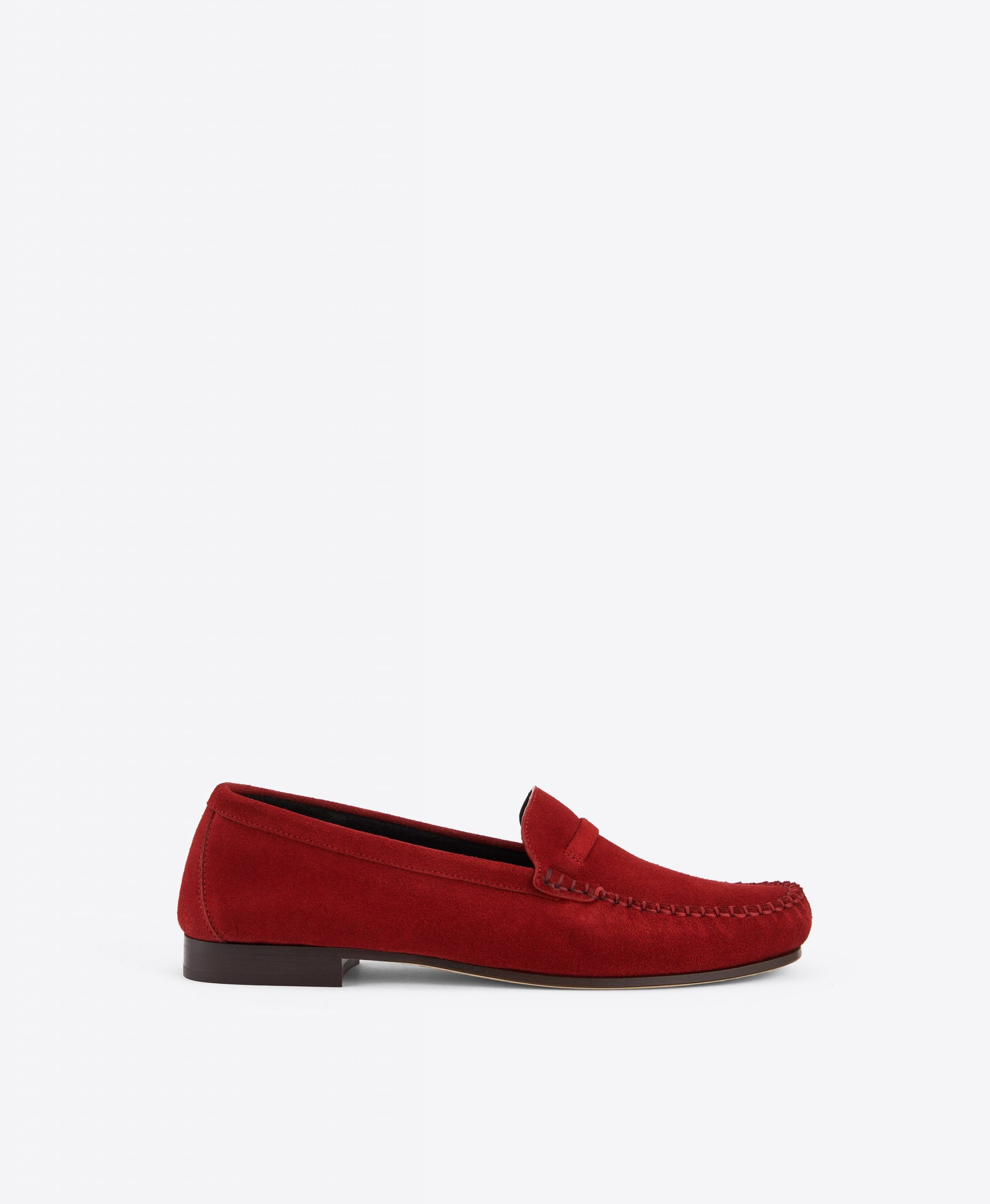 Malone Souliers Knightsbridge Red Suede Loafers