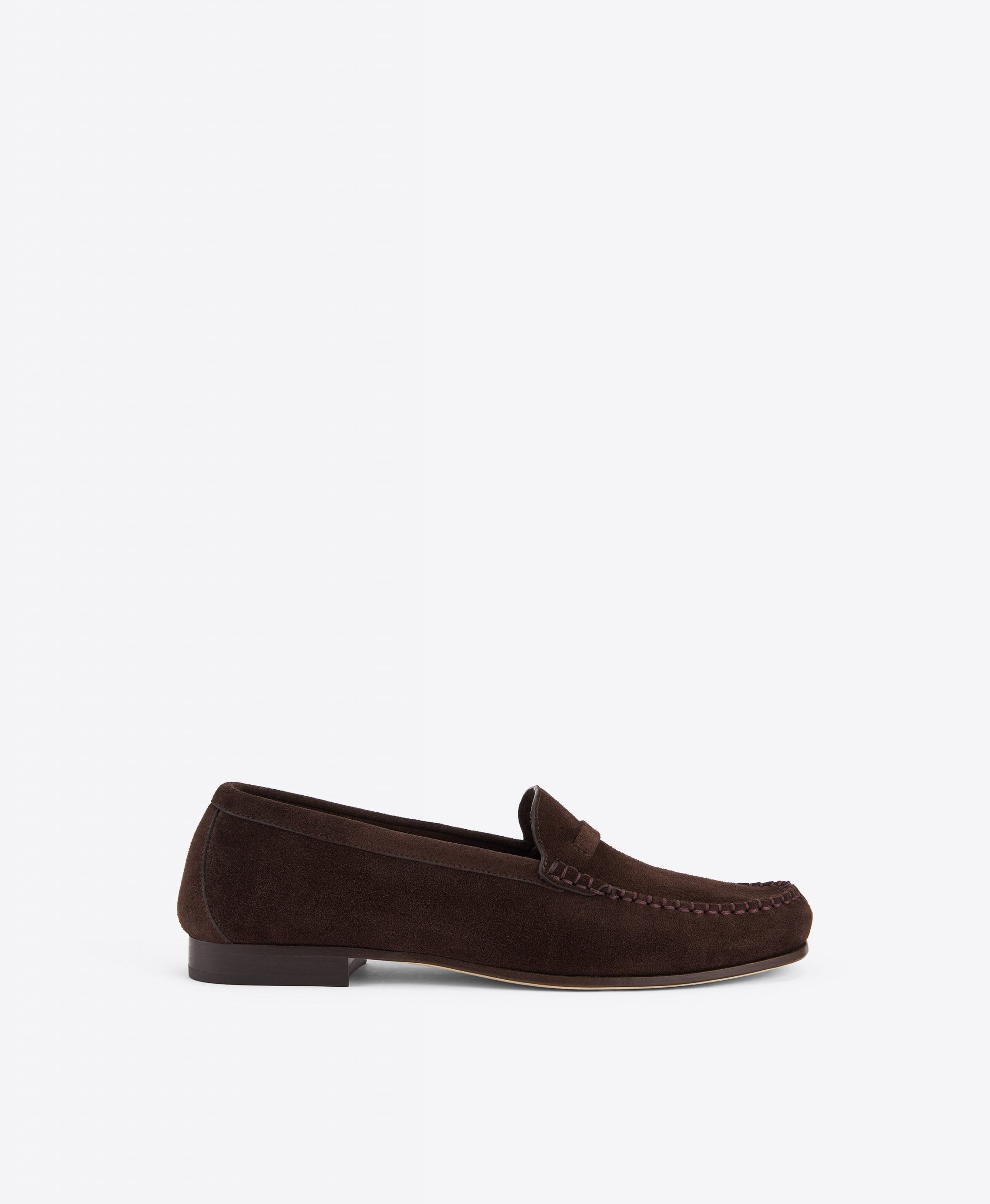 Malone Souliers Knightsbridge Dark Brown Suede Loafers