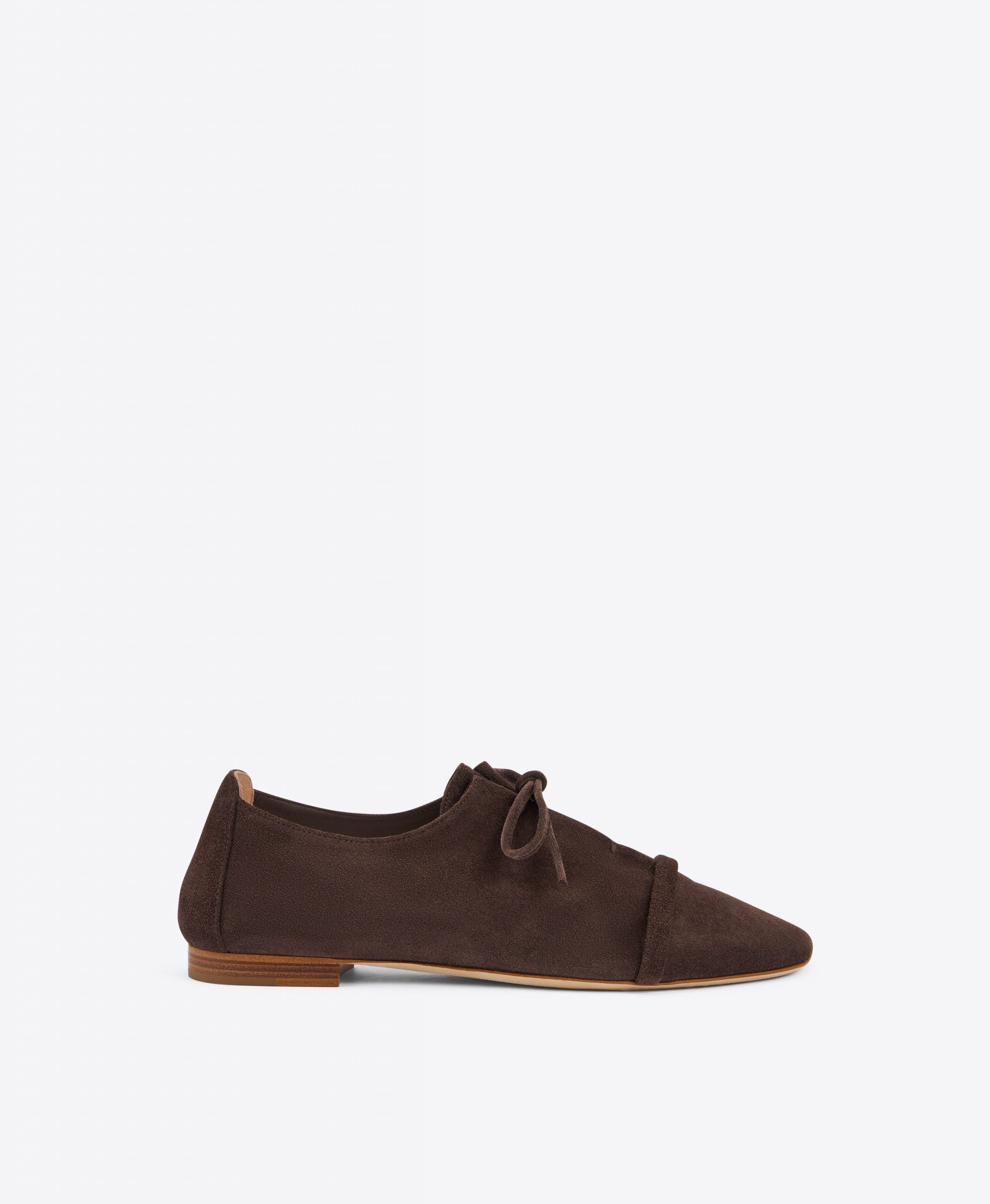 Malone Souliers Jean Dark Brown Suede Flats