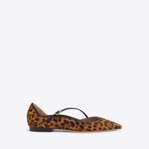 Malone Souliers Bettina Leopard-print Calf Hair Flat Pumps