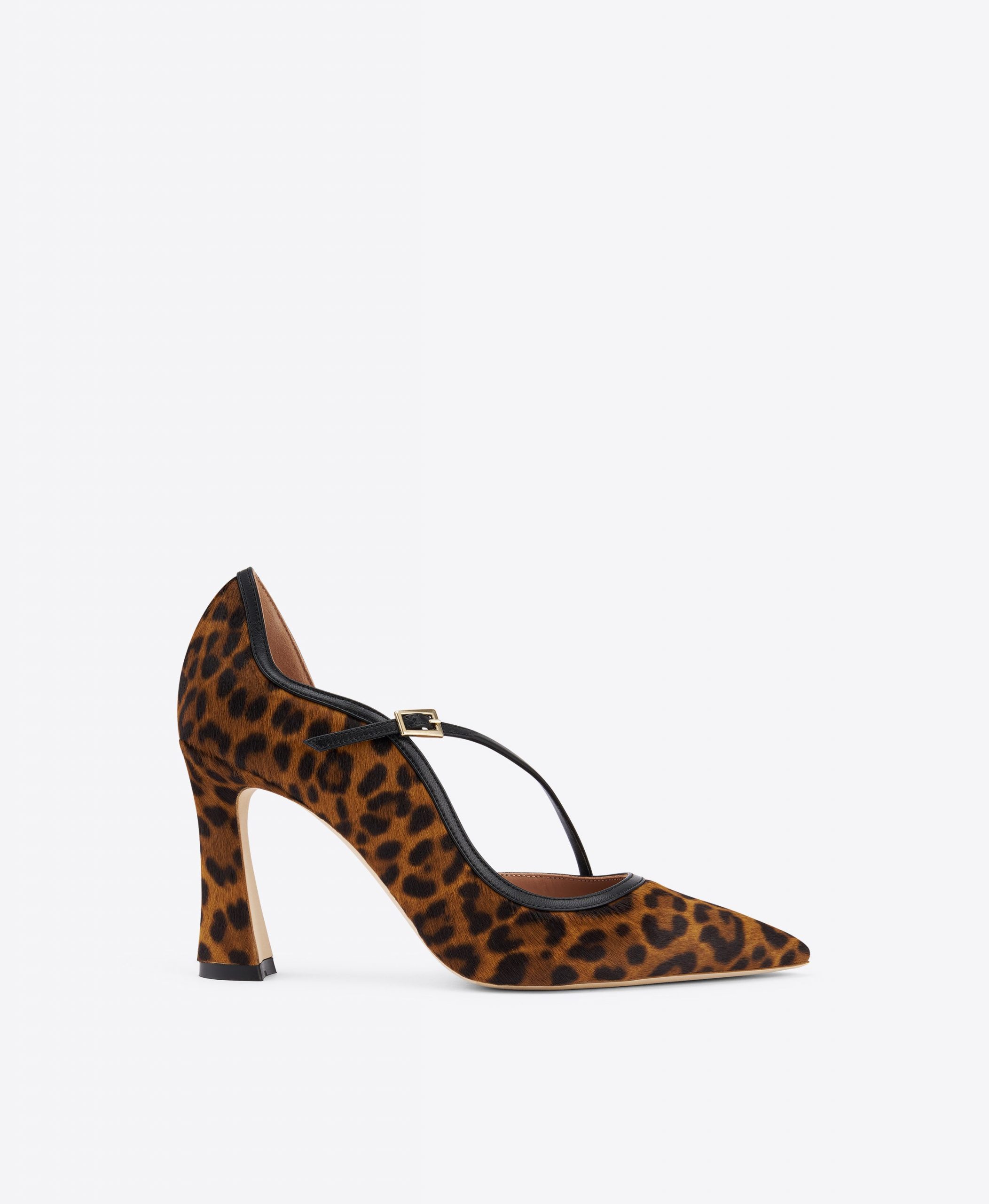 Malone Souliers Bettina 90 Leopard-print Calf Hair Pumps