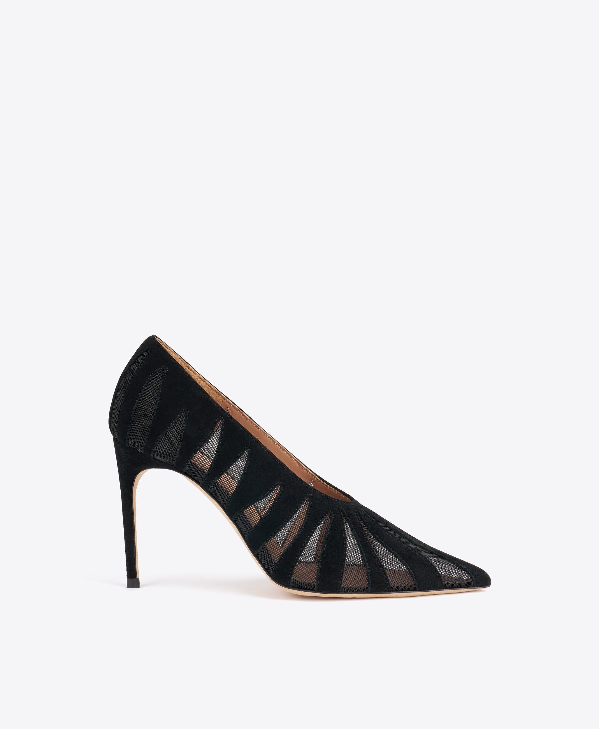 Malone Souliers Tippi 90 Black Suede Pumps