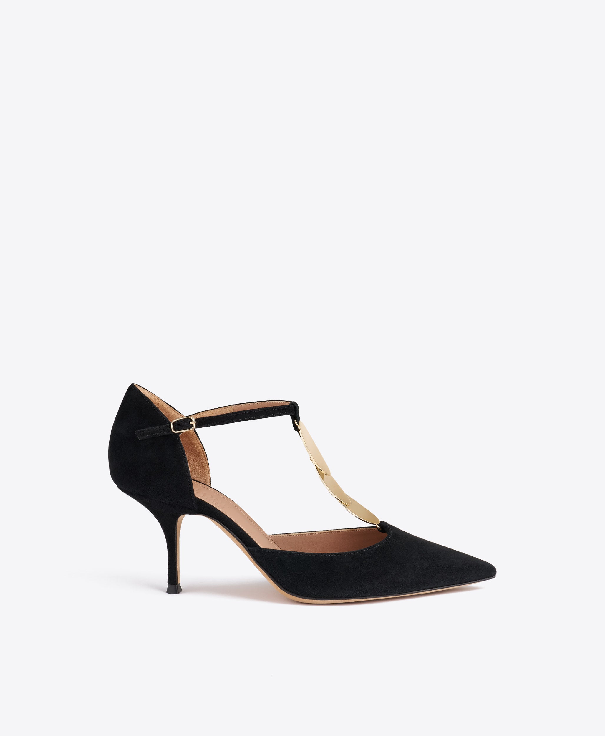Malone Souliers Kali 70 Black Suede Pumps