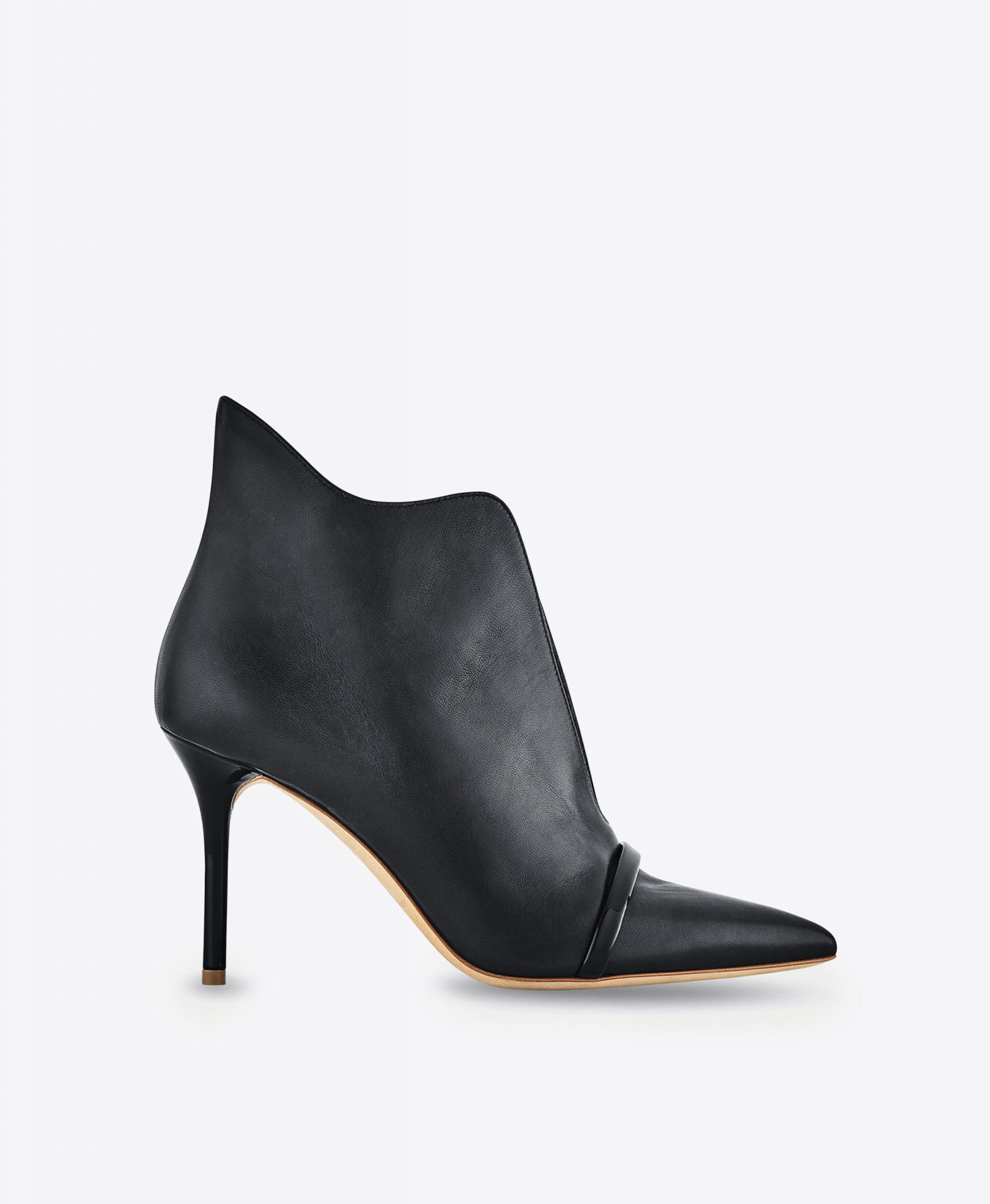 Malone Souliers Cora 85 Black Leather Ankle Boots