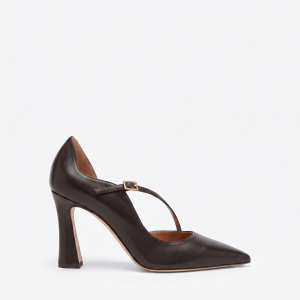Malone Souliers Bettina 90 Dark Brown Leather Pumps