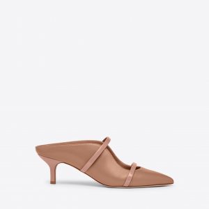 Malone Souliers Maureen 45 Blush Leather Kitten Heels
