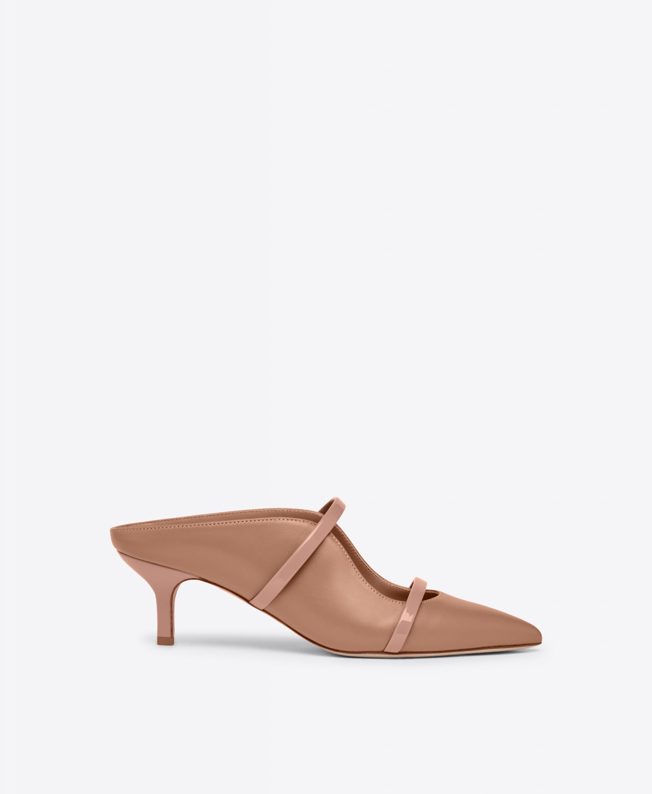 Malone Souliers Maureen 45 Blush Leather Kitten Heels