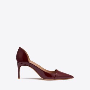 Malone Souliers Crawford 70 Red Patent Pumps