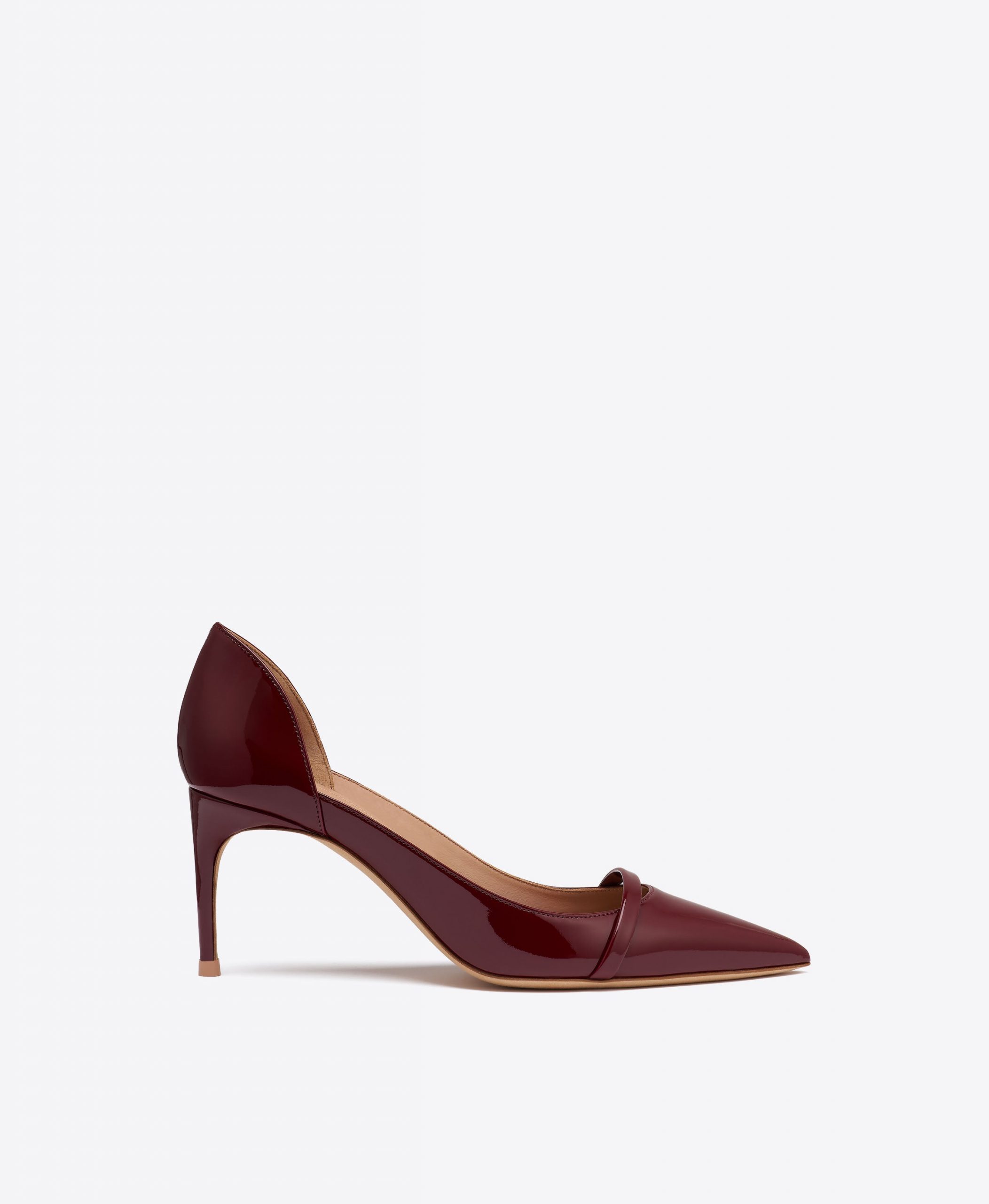 Malone Souliers Crawford 70 Red Patent Pumps