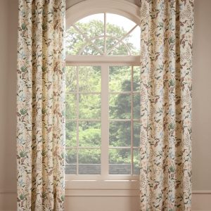Lulu and Georgia Untamed Garden Linen Curtain Panel by Sarah Sherman Samuel
