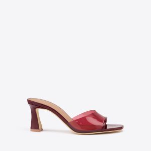 Malone Souliers Roxanne 70 Red Patent Leather PVC Sandals
