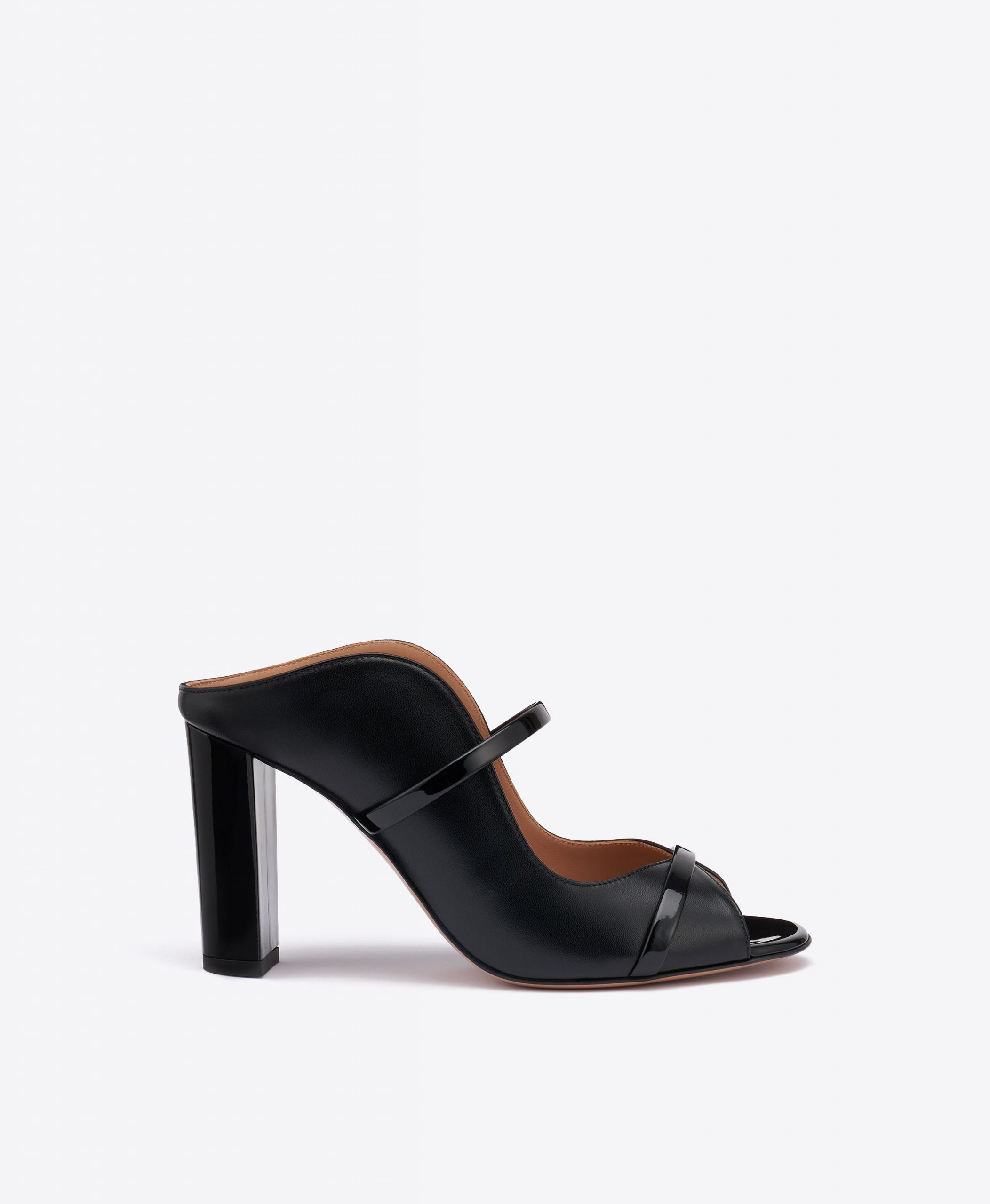 Malone Souliers Norah 85 Black Leather Sandals
