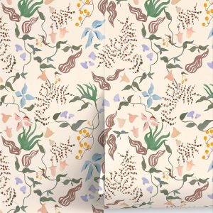 Lulu and Georgia Untamed Garden Wallpaper Mural by Sarah Sherman Samuel