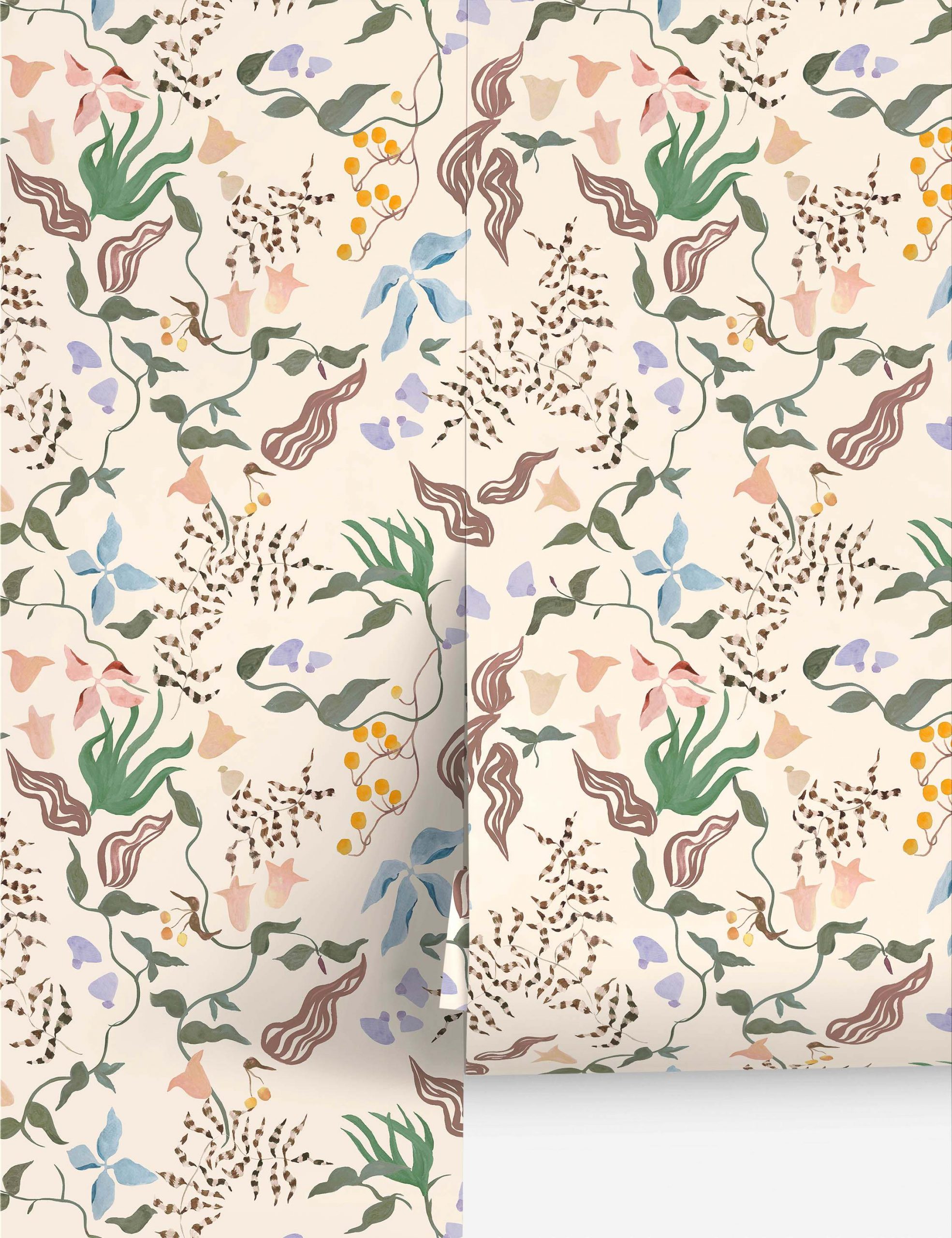 Lulu and Georgia Untamed Garden Wallpaper Mural by Sarah Sherman Samuel