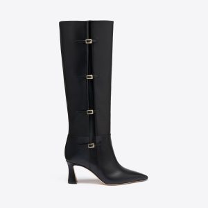 Malone Souliers Nolan 70 Black Leather Tall Boots