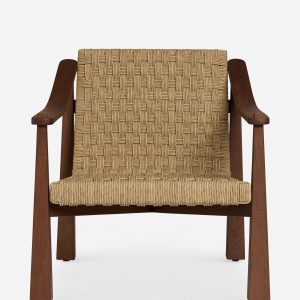 Lulu and Georgia Open Box: Rashad Accent Chair, Brown