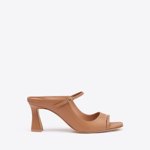 Malone Souliers Rania 70 Blush Leather Block Heel Sandals