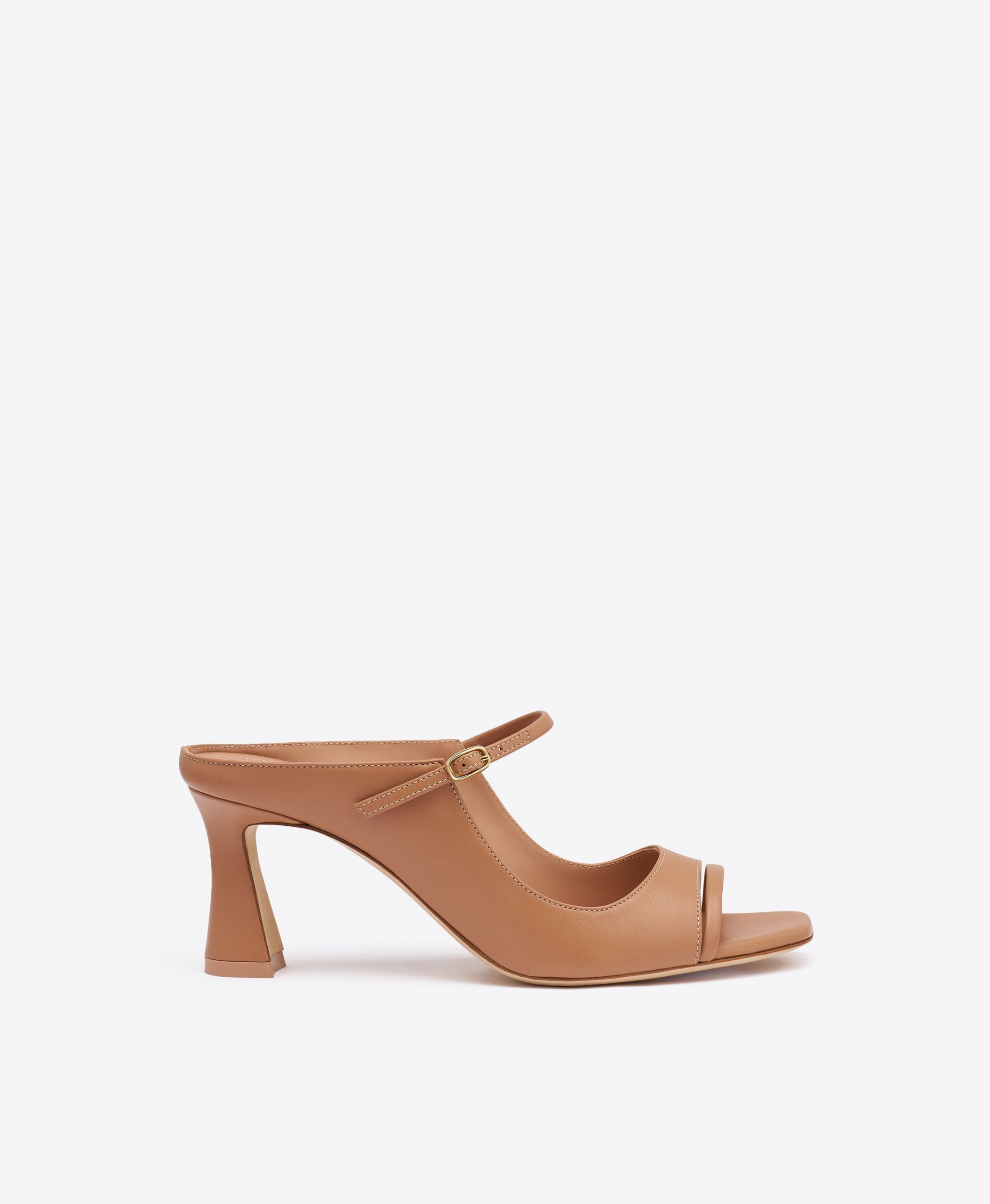Malone Souliers Rania 70 Blush Leather Block Heel Sandals