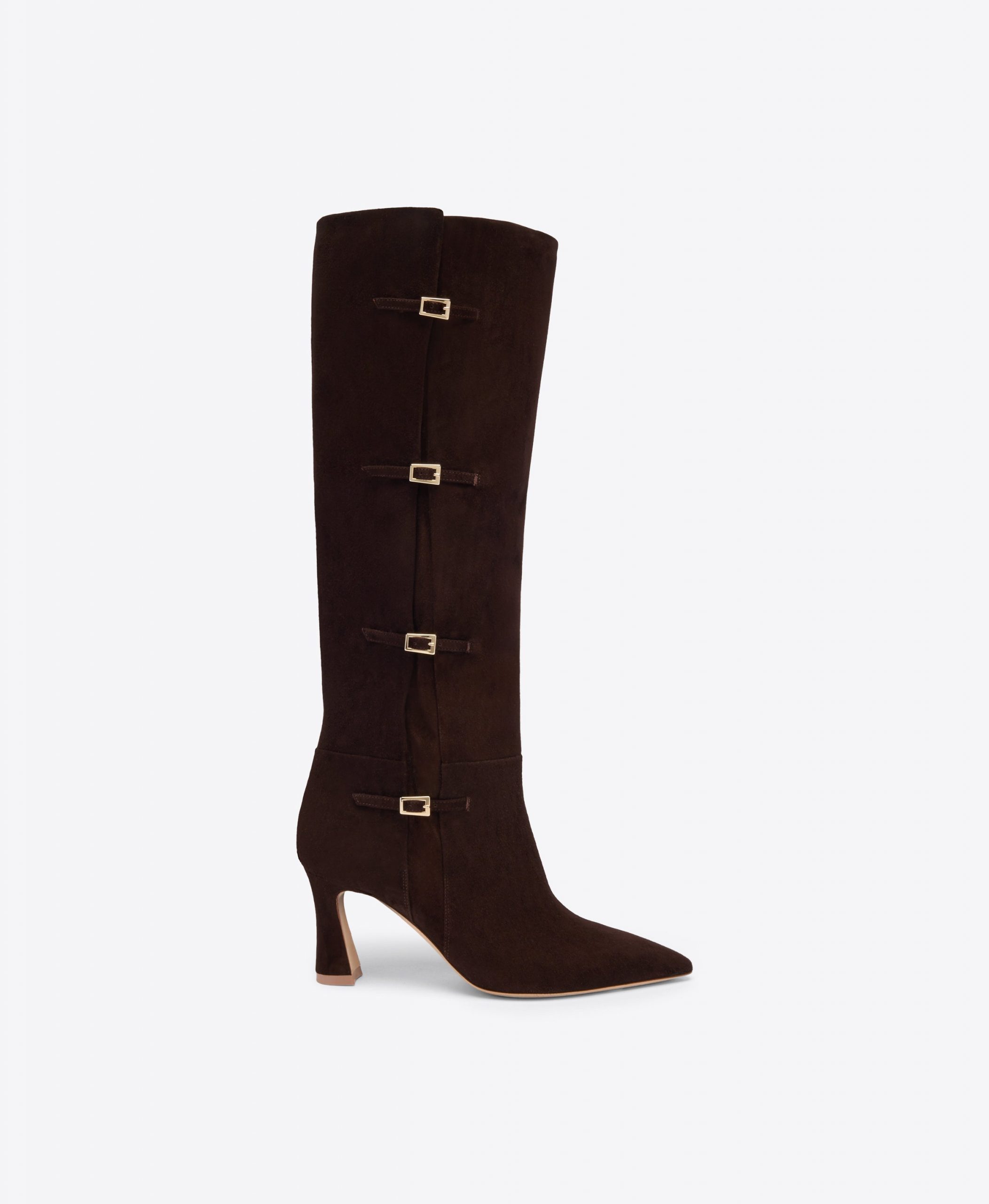 Malone Souliers Nolan 70 Dark Brown Suede Tall Boots