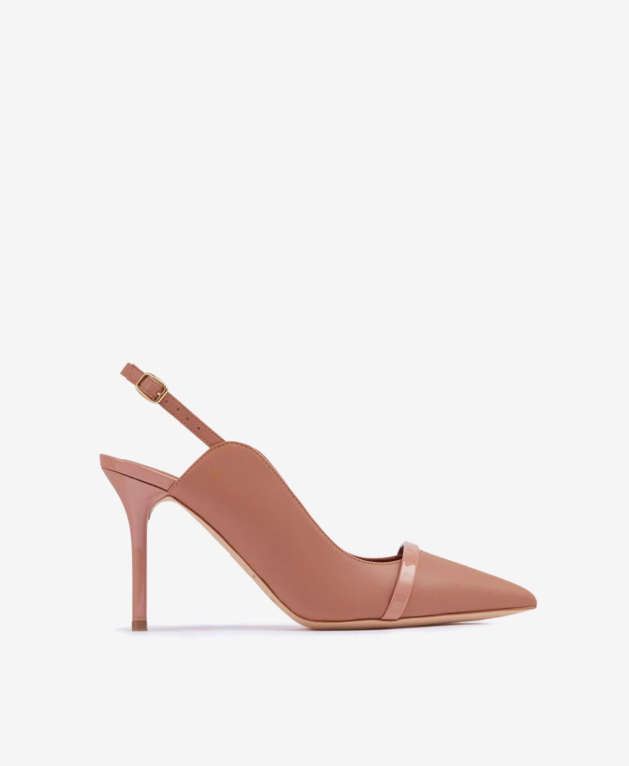 Malone Souliers Marion 85 Blush Leather Slingbacks