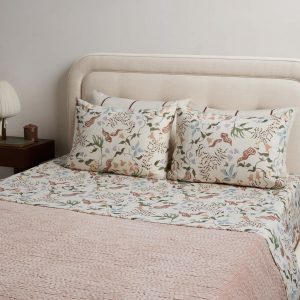 Lulu and Georgia Untamed Garden Linen Cotton Sheet Set by Sarah Sherman Samuel