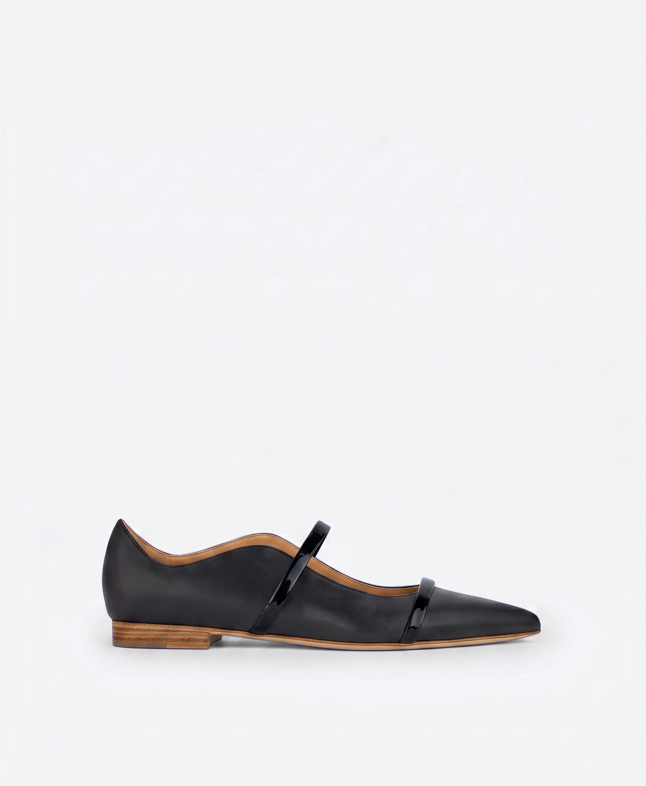 Malone Souliers Maureen Black Leather Flat Pumps