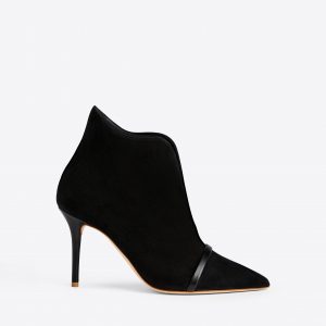 Malone Souliers Cora 85 Black Suede Ankle Boots
