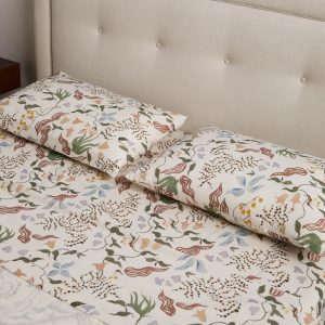 Lulu and Georgia Untamed Garden Linen Cotton Pillowcase Set by Sarah Sherman Samuel