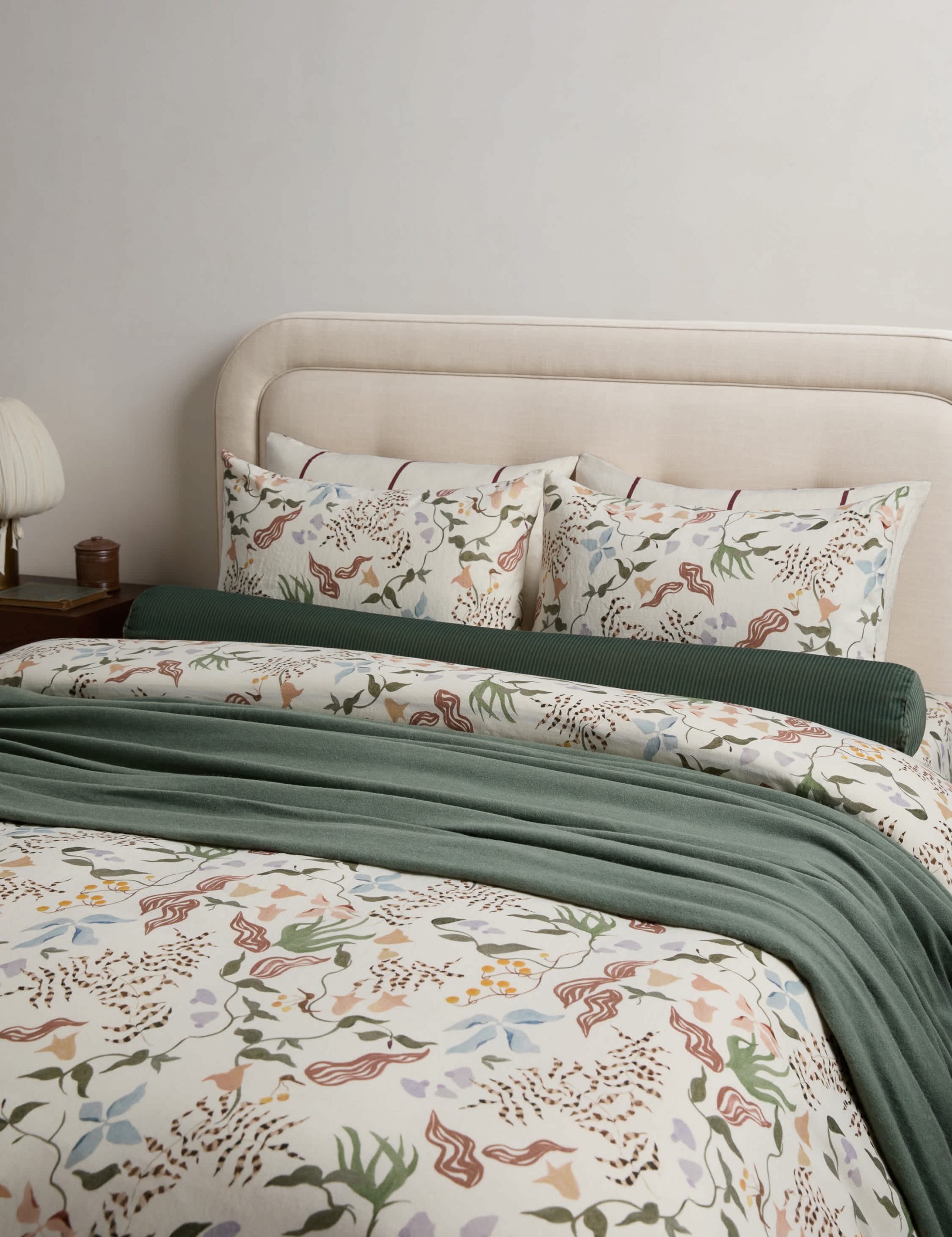 Lulu and Georgia Untamed Garden Linen Cotton Duvet Cover by Sarah Sherman Samuel