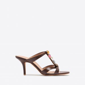Malone Souliers Simi 70 Brown Jewelled Heeled Sandals