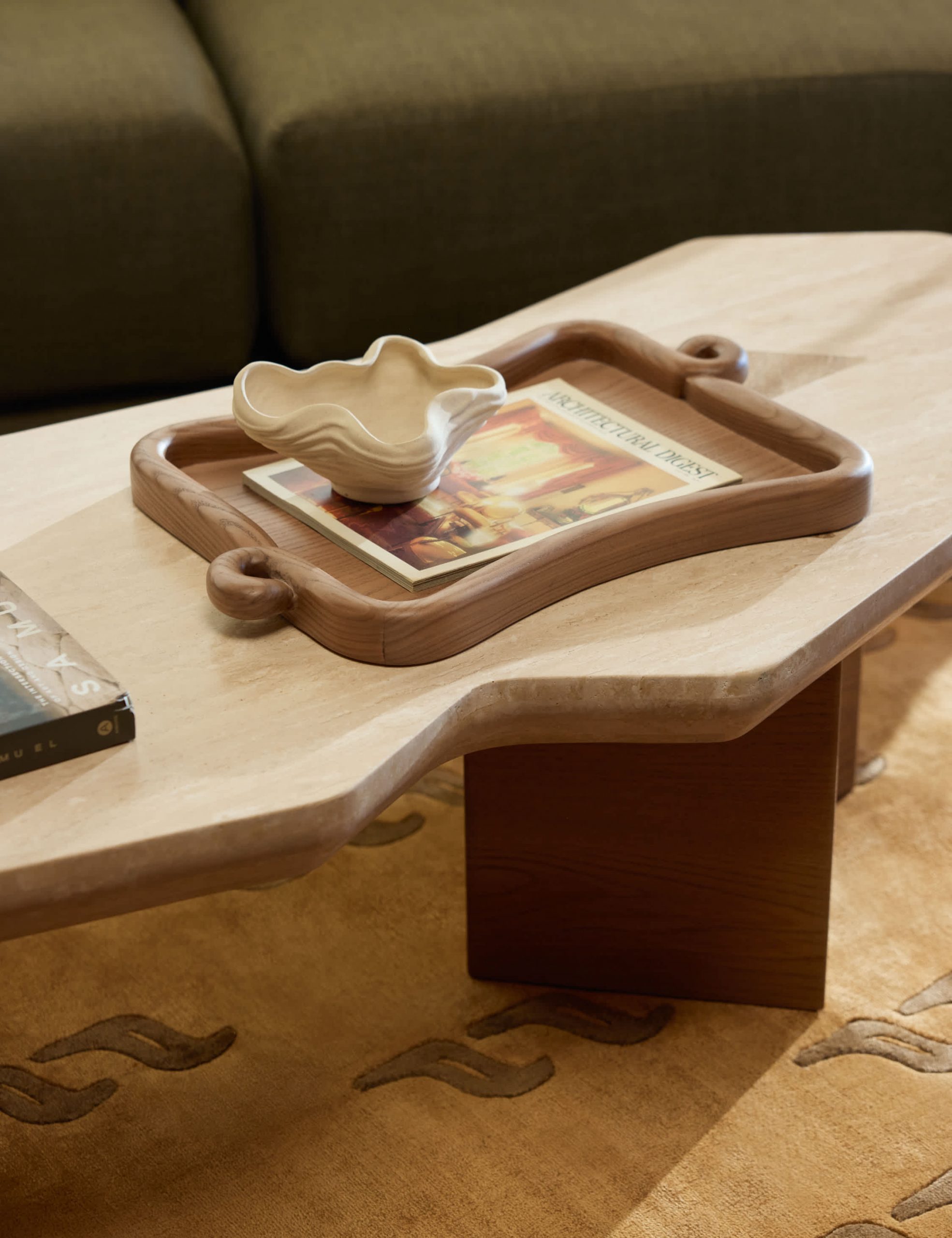 Lulu and Georgia Looped Wood Tray by Sarah Sherman Samuel