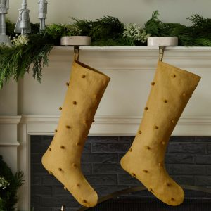 Lulu and Georgia Pom Stocking by Sarah Sherman Samuel