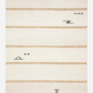 Lulu and Georgia Iconic Stripe Flatweave Rug by Sarah Sherman Samuel