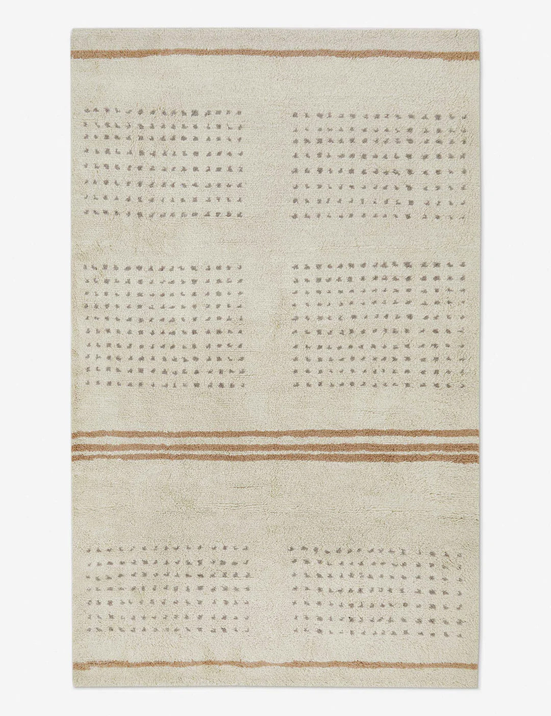 Lulu and Georgia Rina Hand-Knotted Wool-Blend Moroccan Rug