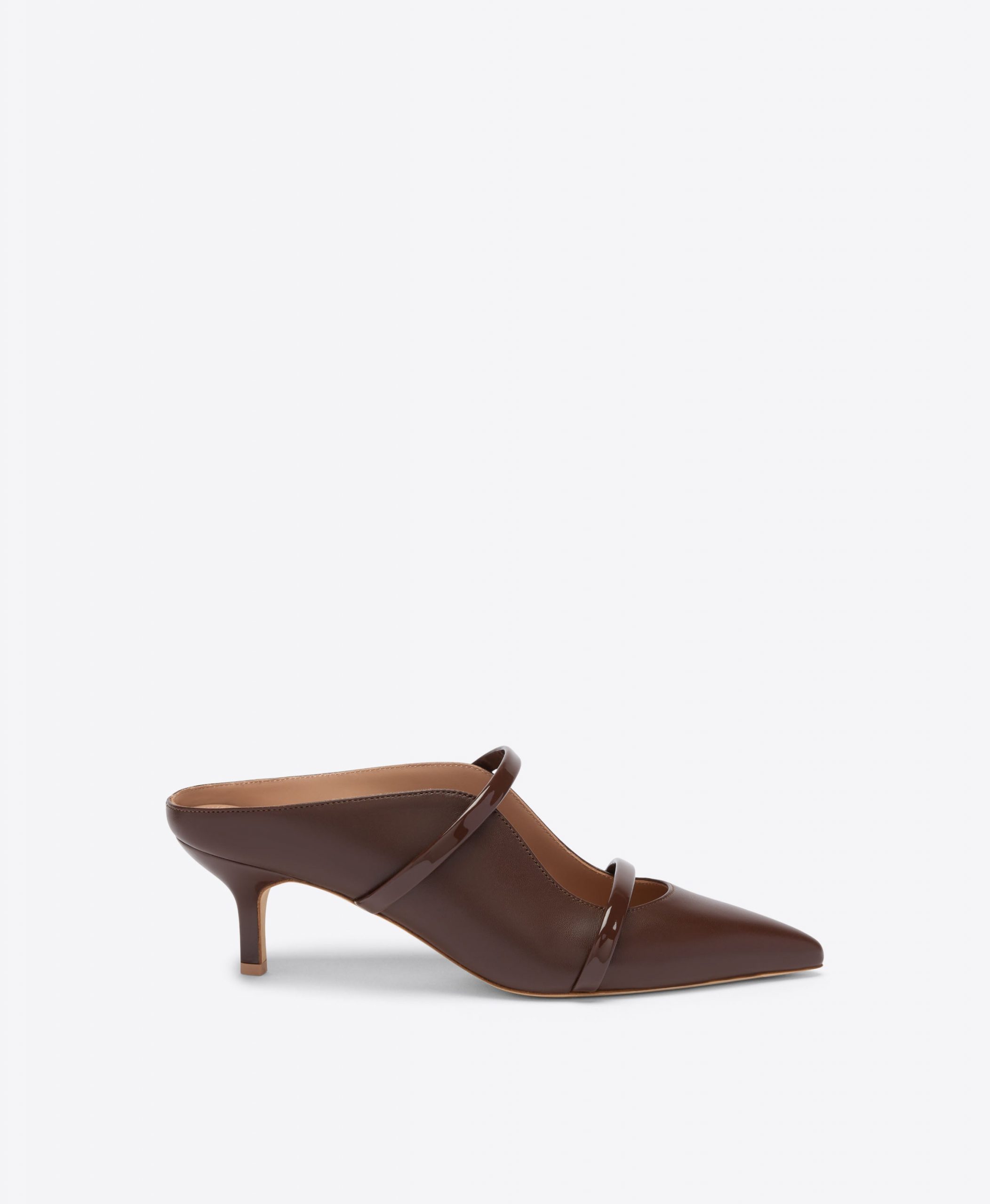 Malone Souliers Maureen 45 Dark Brown Leather Kitten Heels