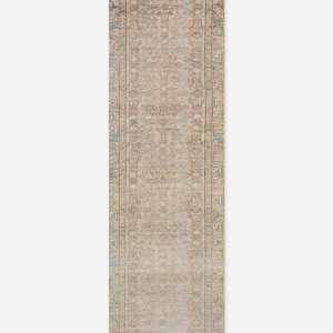 Lulu and Georgia Vintage Turkish Hand-Knotted Wool Runner Rug No. 285, 3' x 10' 1"