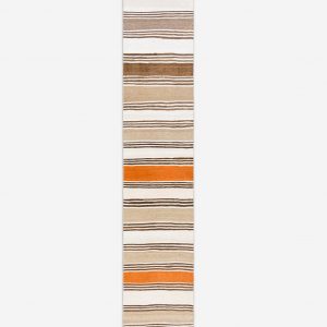 Lulu and Georgia Vintage Turkish Hand-Knotted Wool Runner Rug No. 275, 2' 4" x 12'