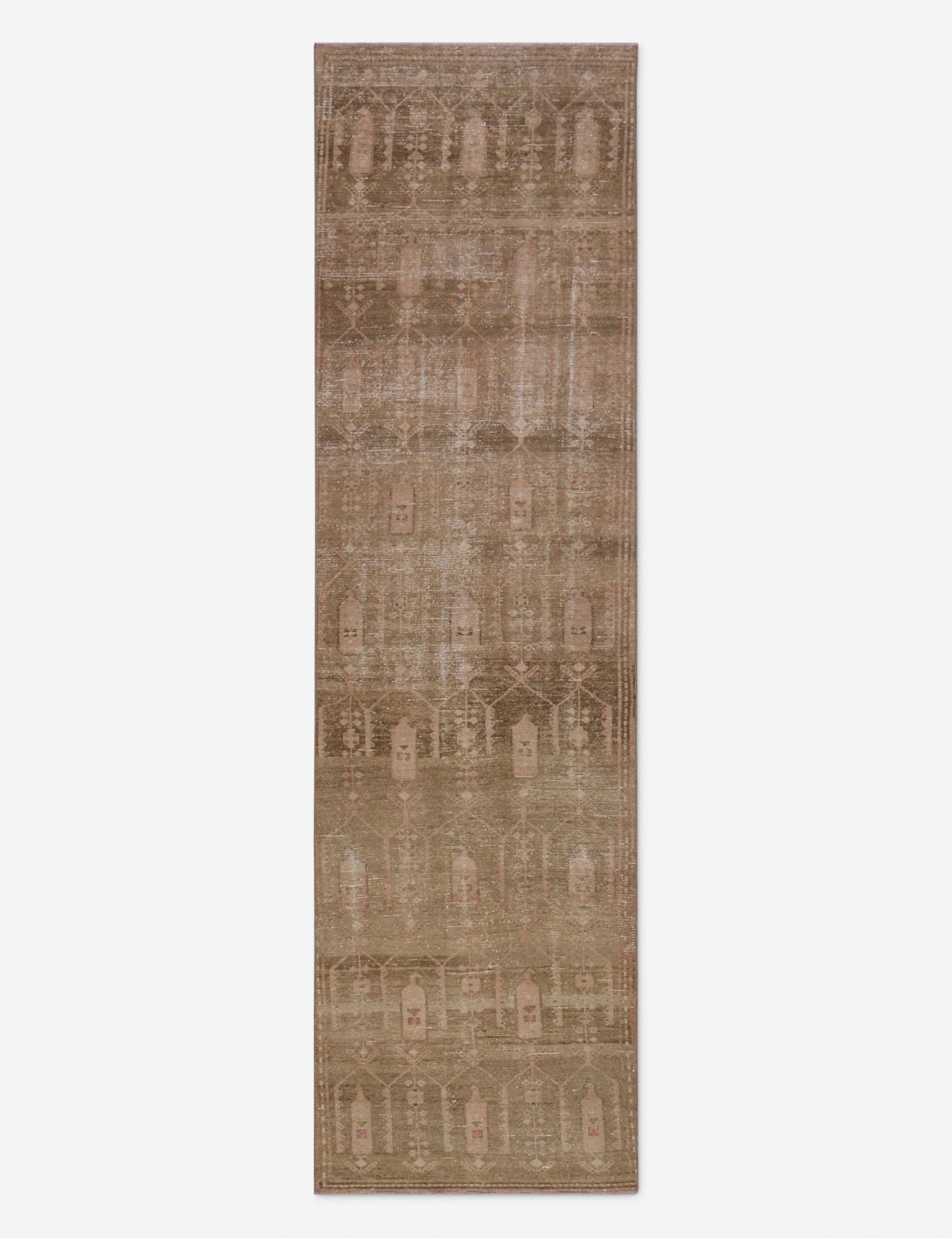 Lulu and Georgia Vintage Turkish Hand-Knotted Wool Runner Rug No. 263, 2'8" x 9'3"