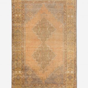 Lulu and Georgia Vintage Turkish Hand-Knotted Wool Rug No. 457, 3'5" x 6'1"