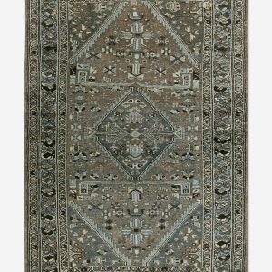 Lulu and Georgia Vintage Turkish Hand-Knotted Wool Rug No. 453, 4'2" x 6'6"