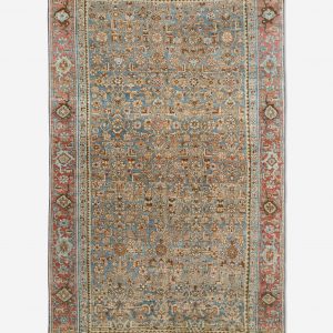 Lulu and Georgia Vintage Turkish Hand-Knotted Wool Rug No. 448, 3'8" x 6'4"