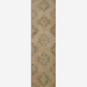 Lulu and Georgia Vintage Turkish Hand-Knotted Wool Runner Rug No. 217, 2'5" x 8'10"